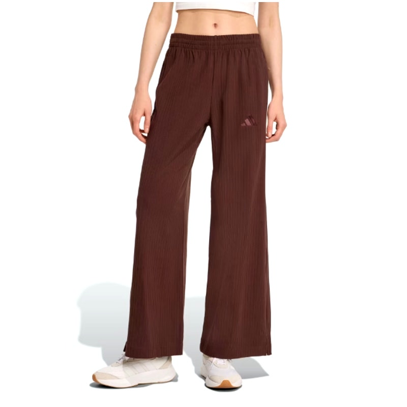 Adidas Women's Shadow Brown All Szn Winterized Wide Leg Pants Size M